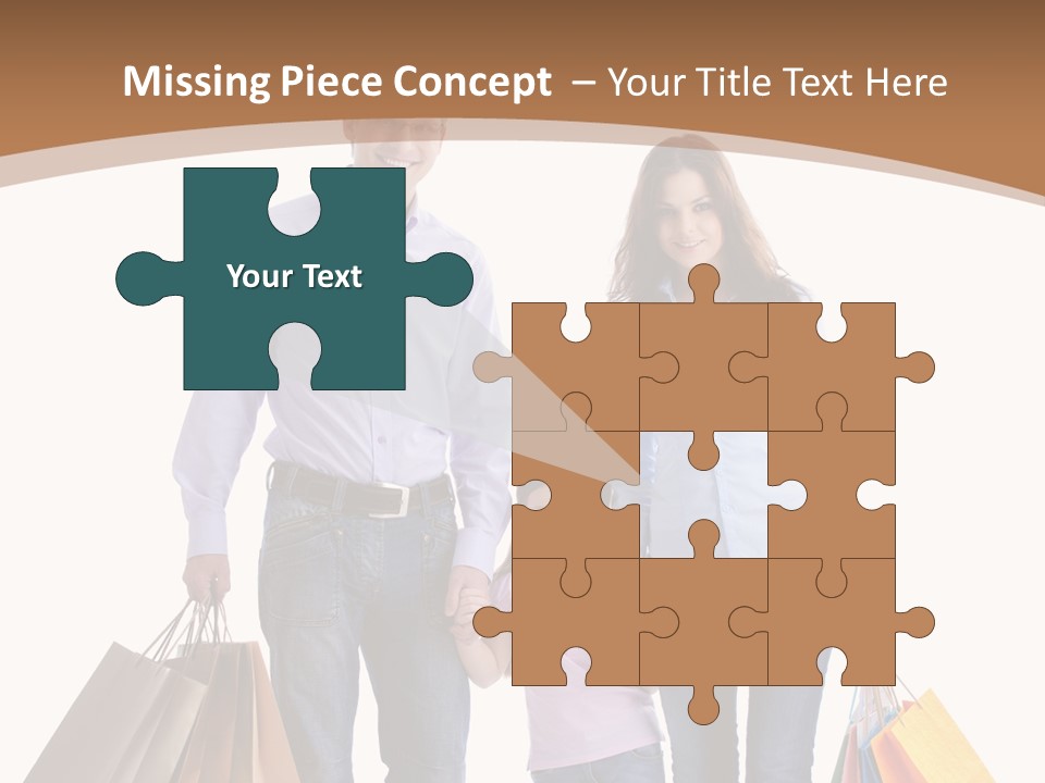 Spending Fashion Shopper PowerPoint Template