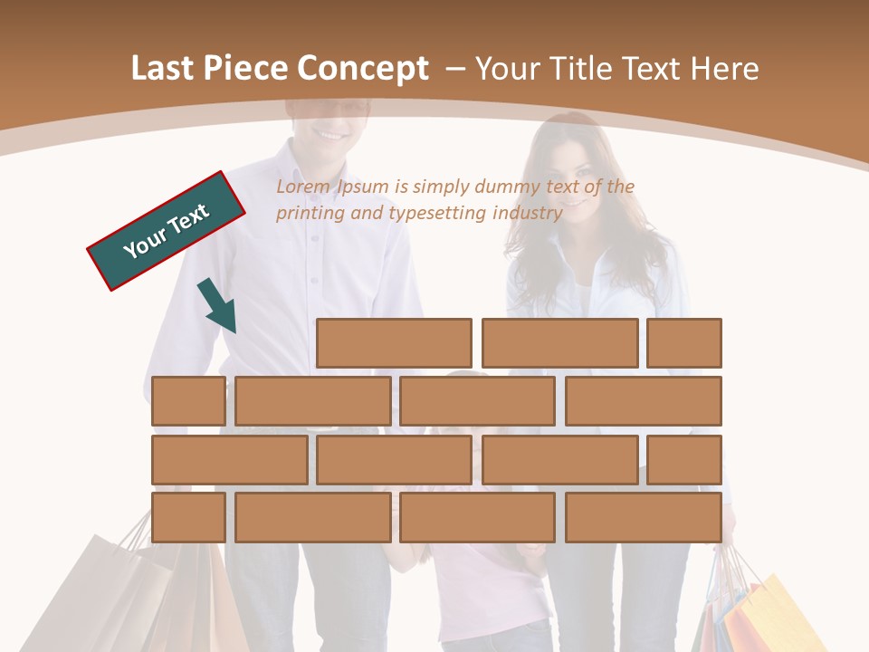 Spending Fashion Shopper PowerPoint Template
