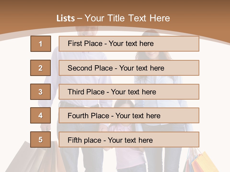 Spending Fashion Shopper PowerPoint Template