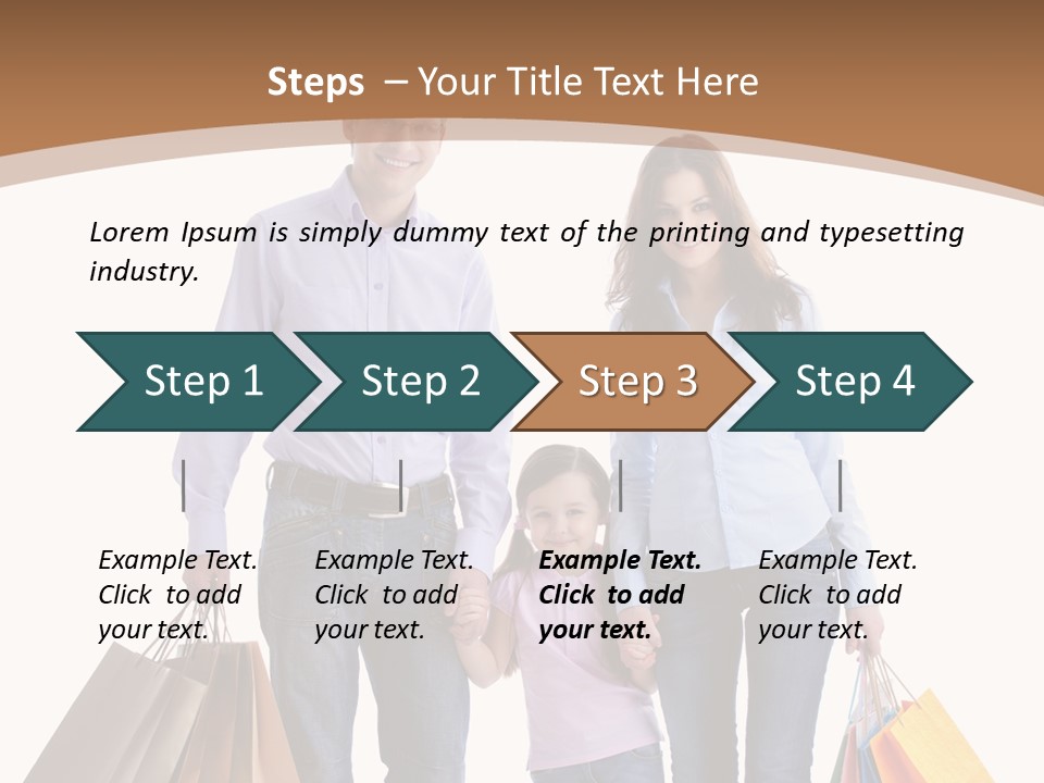 Spending Fashion Shopper PowerPoint Template