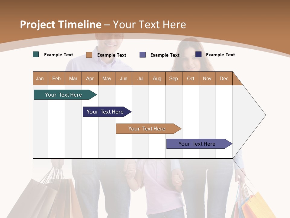 Spending Fashion Shopper PowerPoint Template