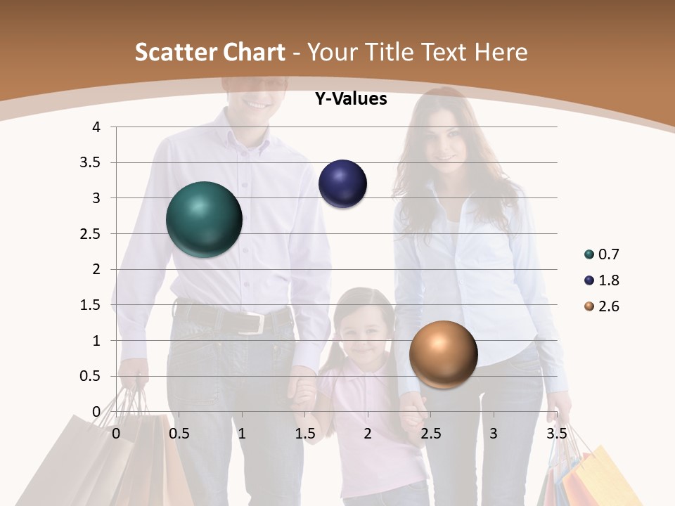 Spending Fashion Shopper PowerPoint Template