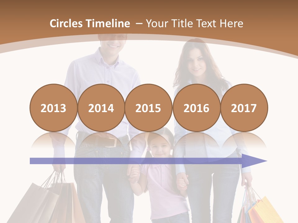 Spending Fashion Shopper PowerPoint Template