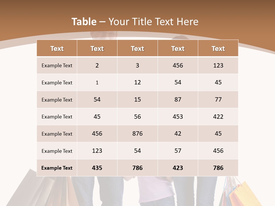 Spending Fashion Shopper PowerPoint Template