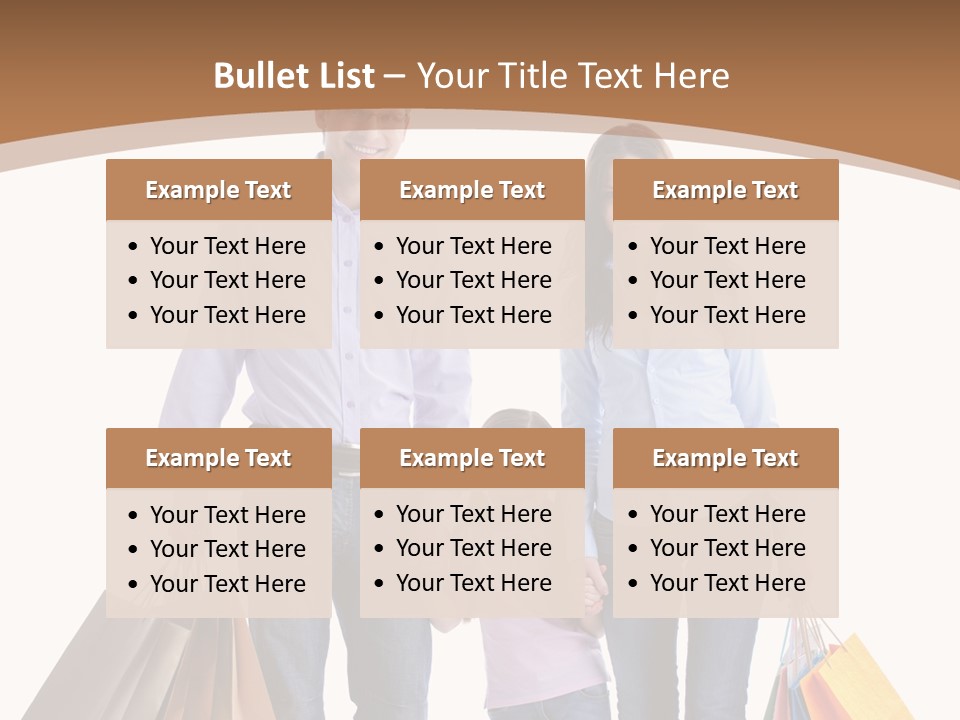 Spending Fashion Shopper PowerPoint Template