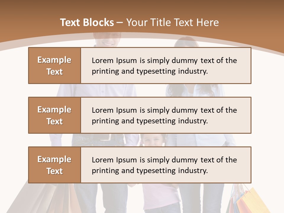 Spending Fashion Shopper PowerPoint Template