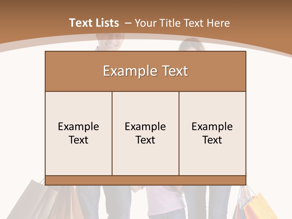 Spending Fashion Shopper PowerPoint Template