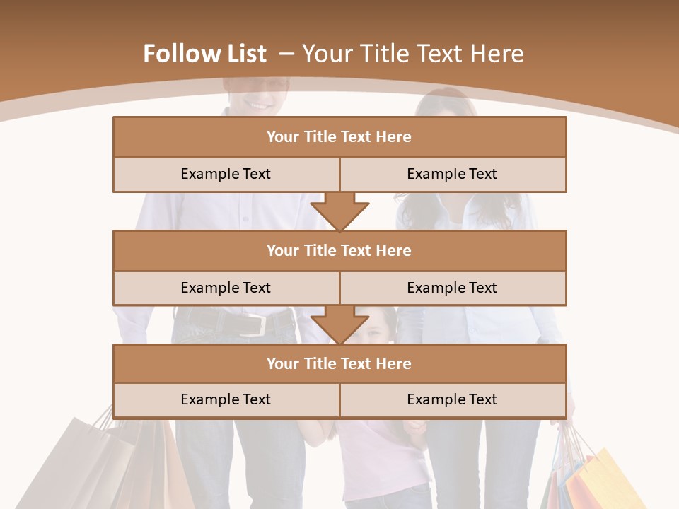 Spending Fashion Shopper PowerPoint Template