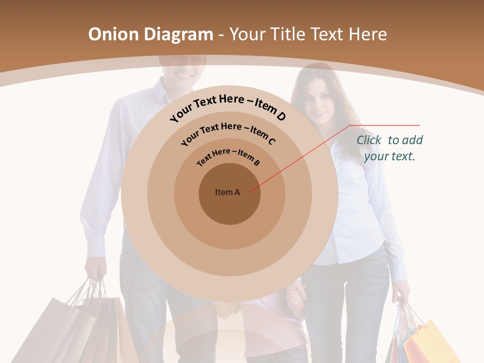 Spending Fashion Shopper PowerPoint Template