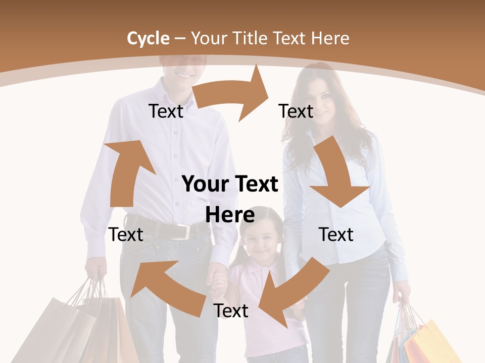 Spending Fashion Shopper PowerPoint Template