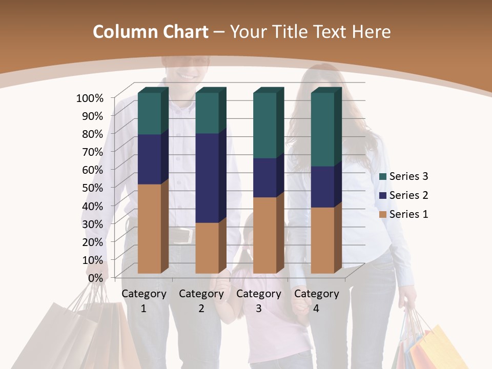 Spending Fashion Shopper PowerPoint Template