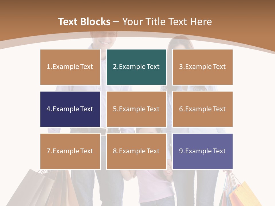 Spending Fashion Shopper PowerPoint Template