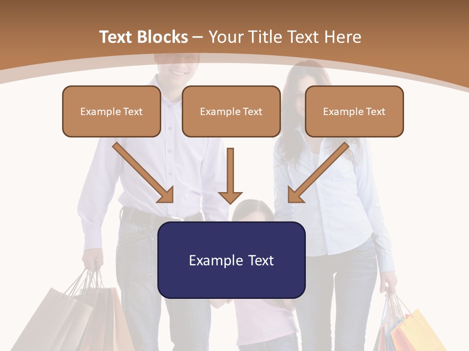 Spending Fashion Shopper PowerPoint Template