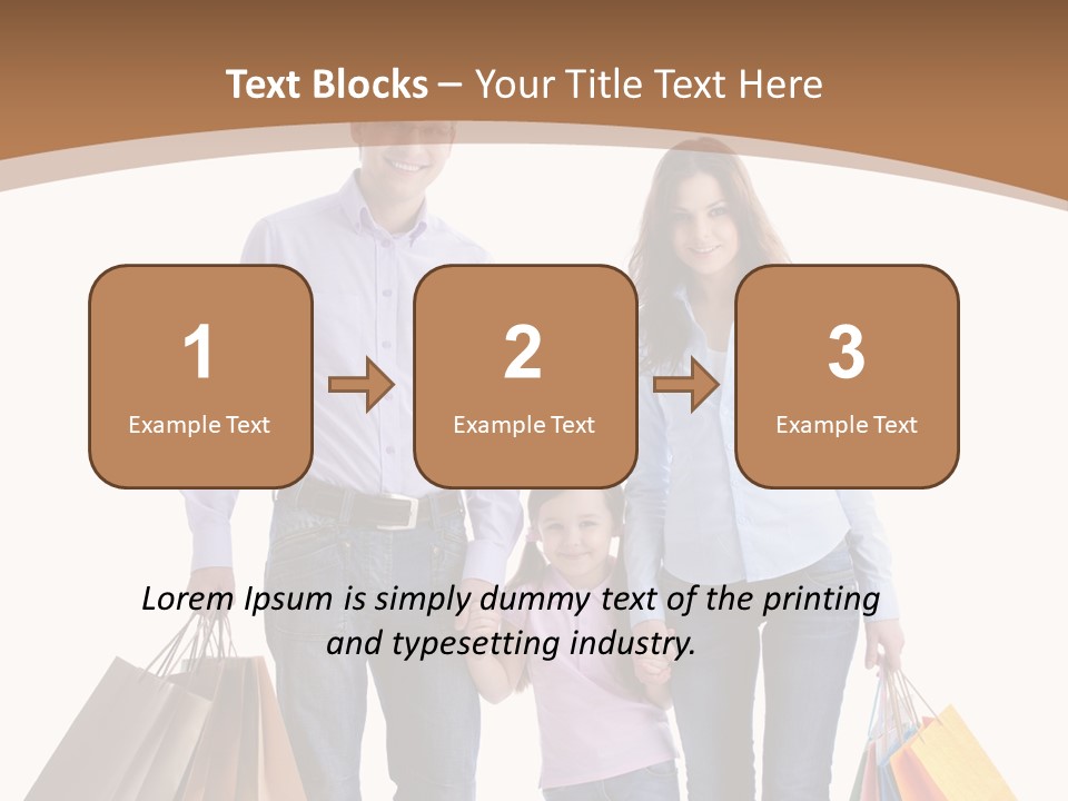 Spending Fashion Shopper PowerPoint Template