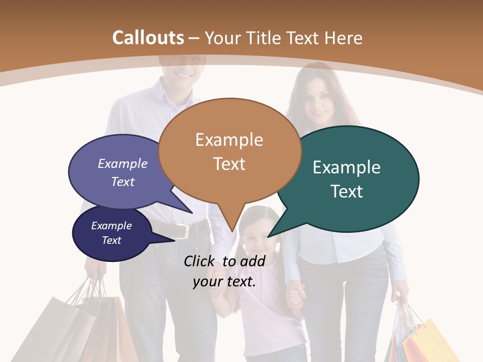 Spending Fashion Shopper PowerPoint Template