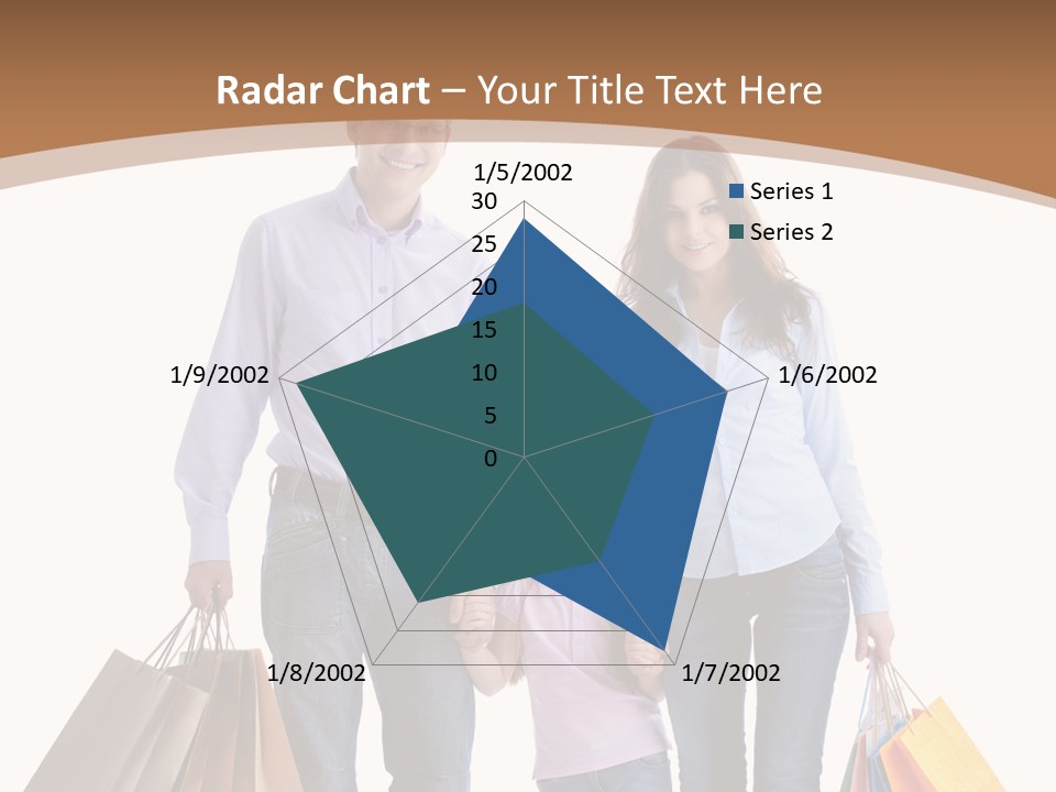 Spending Fashion Shopper PowerPoint Template