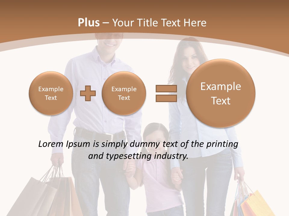 Spending Fashion Shopper PowerPoint Template