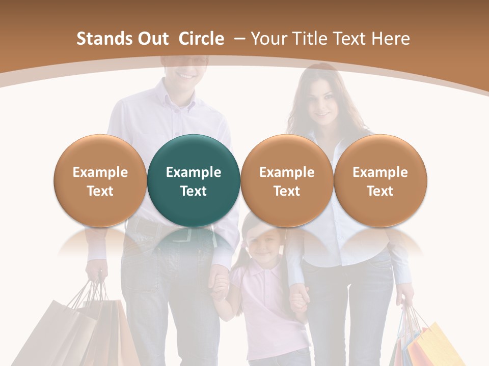 Spending Fashion Shopper PowerPoint Template