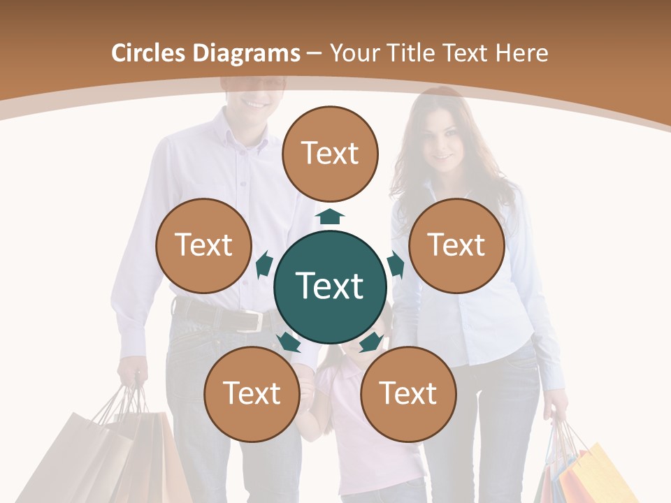 Spending Fashion Shopper PowerPoint Template