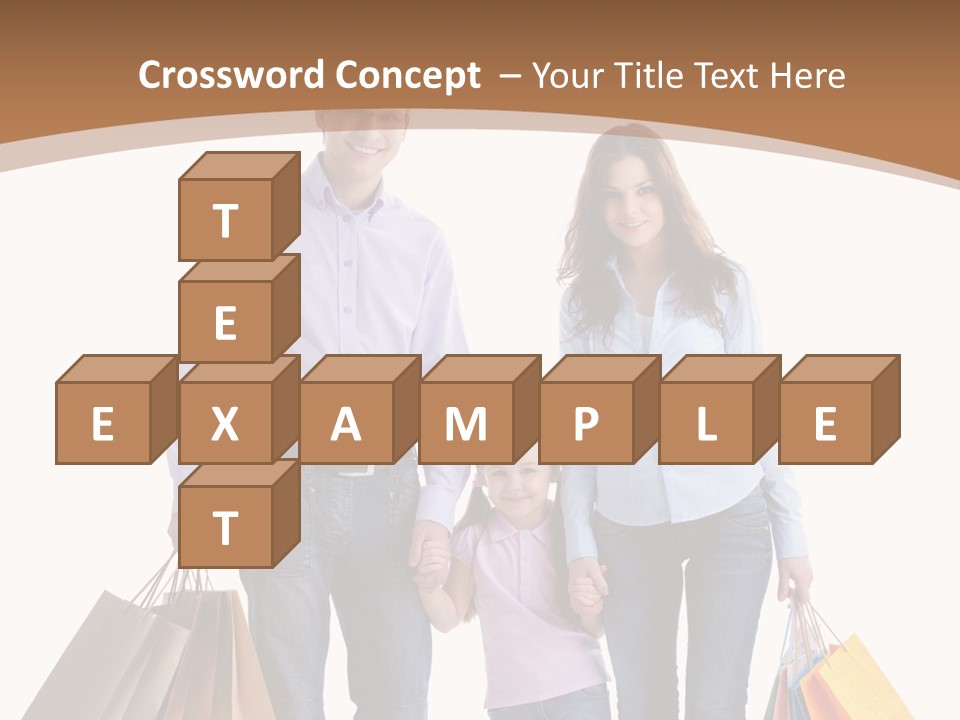 Spending Fashion Shopper PowerPoint Template