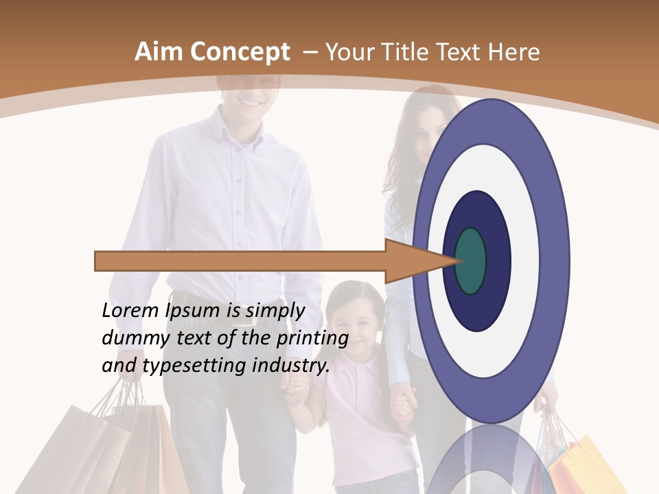 Spending Fashion Shopper PowerPoint Template