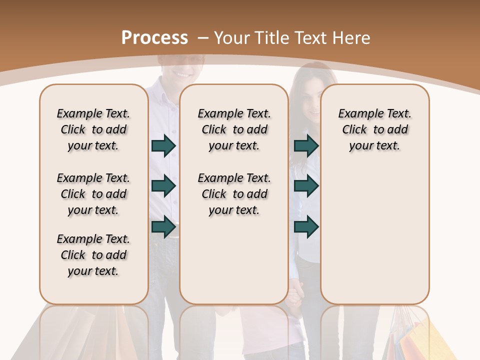 Spending Fashion Shopper PowerPoint Template