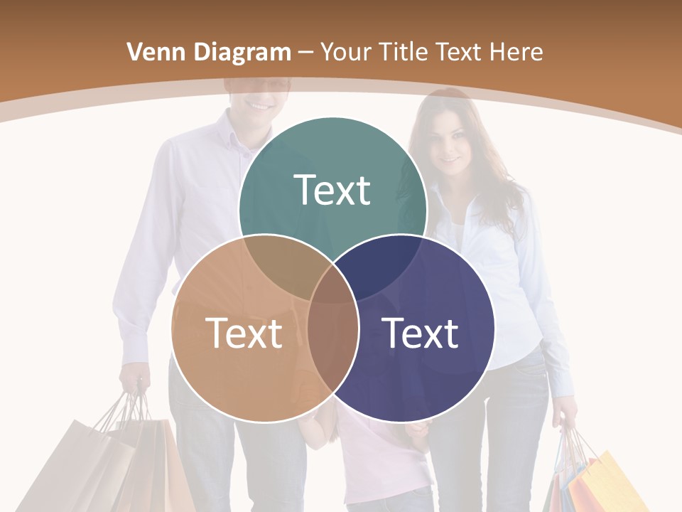 Spending Fashion Shopper PowerPoint Template