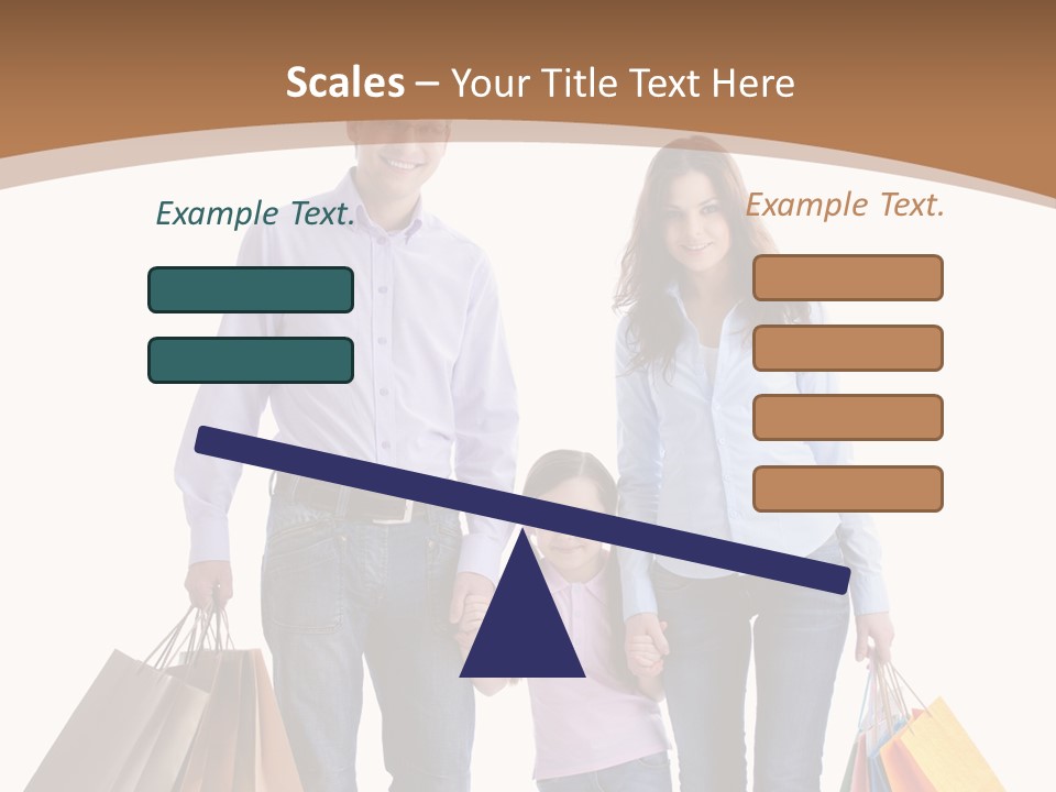 Spending Fashion Shopper PowerPoint Template
