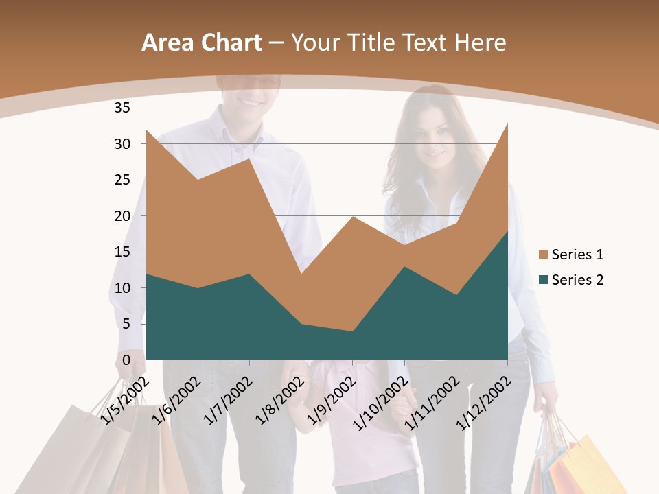 Spending Fashion Shopper PowerPoint Template