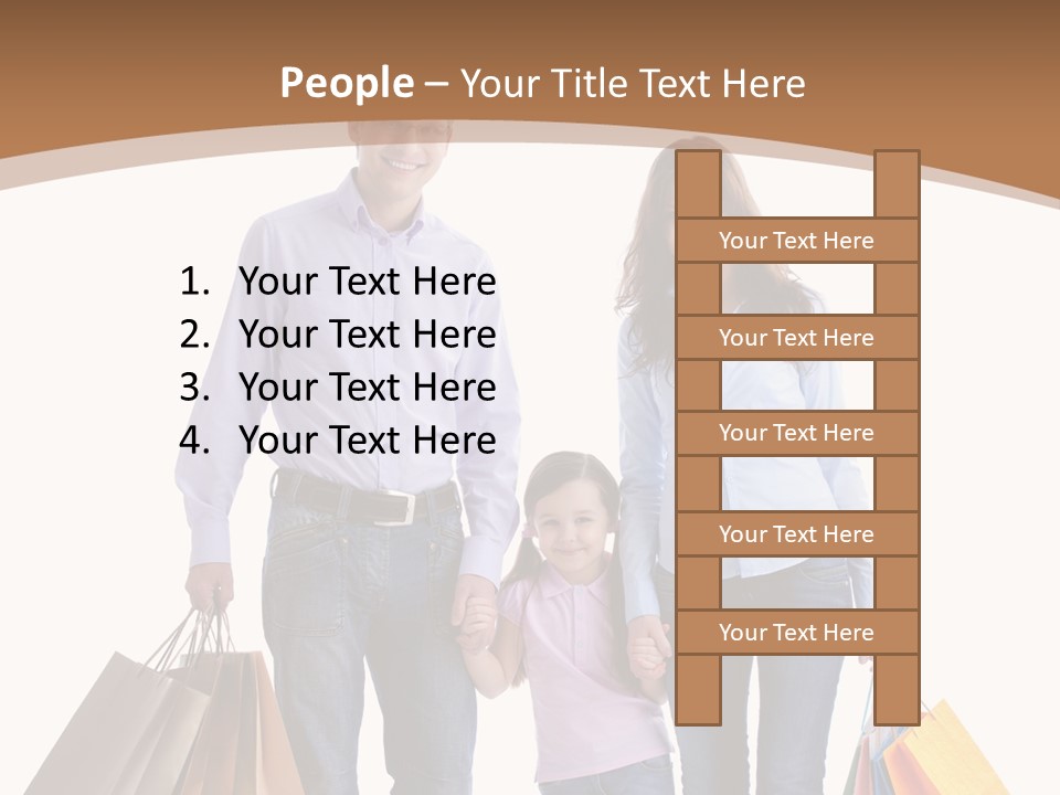 Spending Fashion Shopper PowerPoint Template