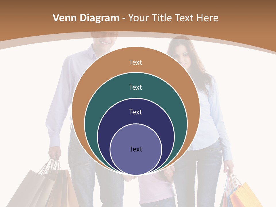 Spending Fashion Shopper PowerPoint Template