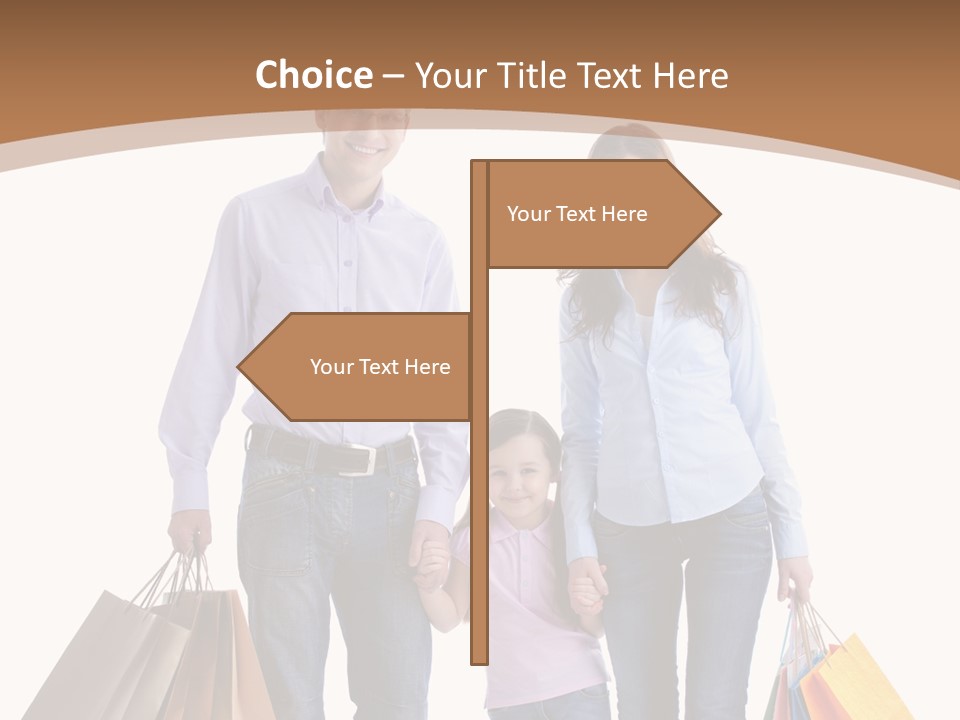 Spending Fashion Shopper PowerPoint Template