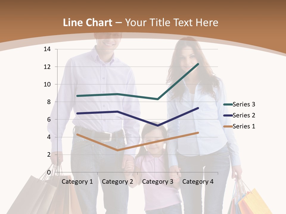 Spending Fashion Shopper PowerPoint Template