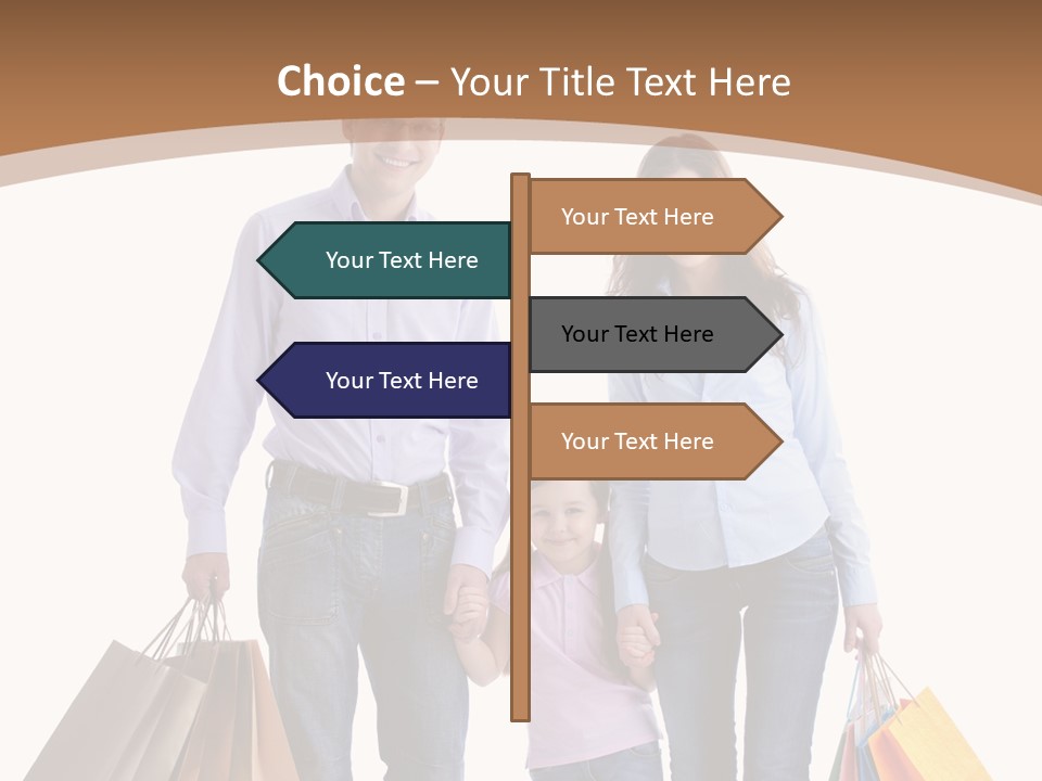 Spending Fashion Shopper PowerPoint Template
