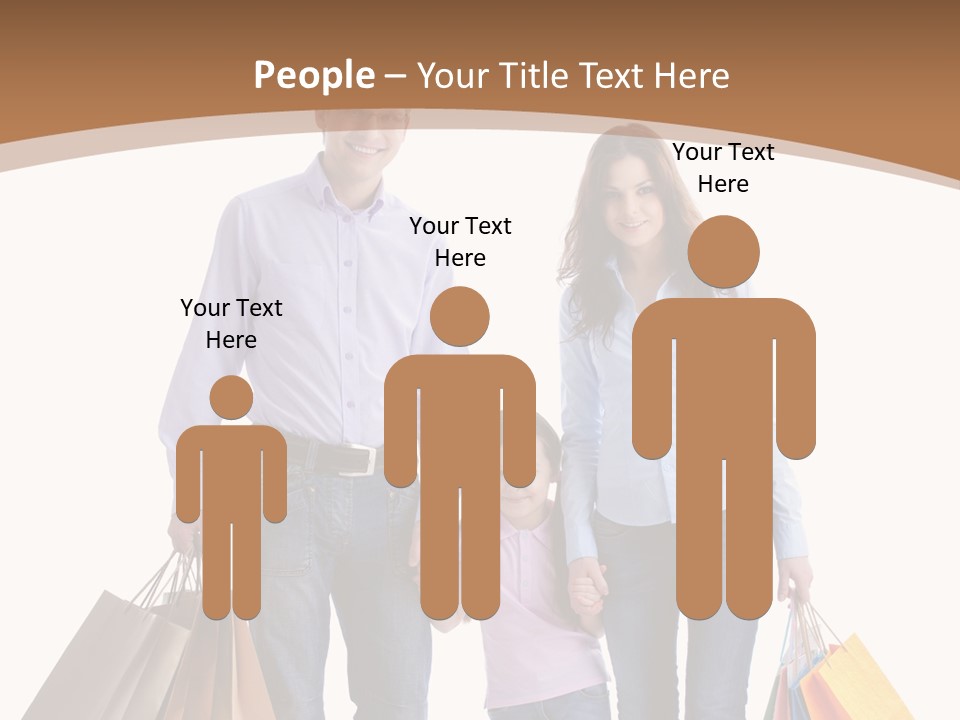 Spending Fashion Shopper PowerPoint Template