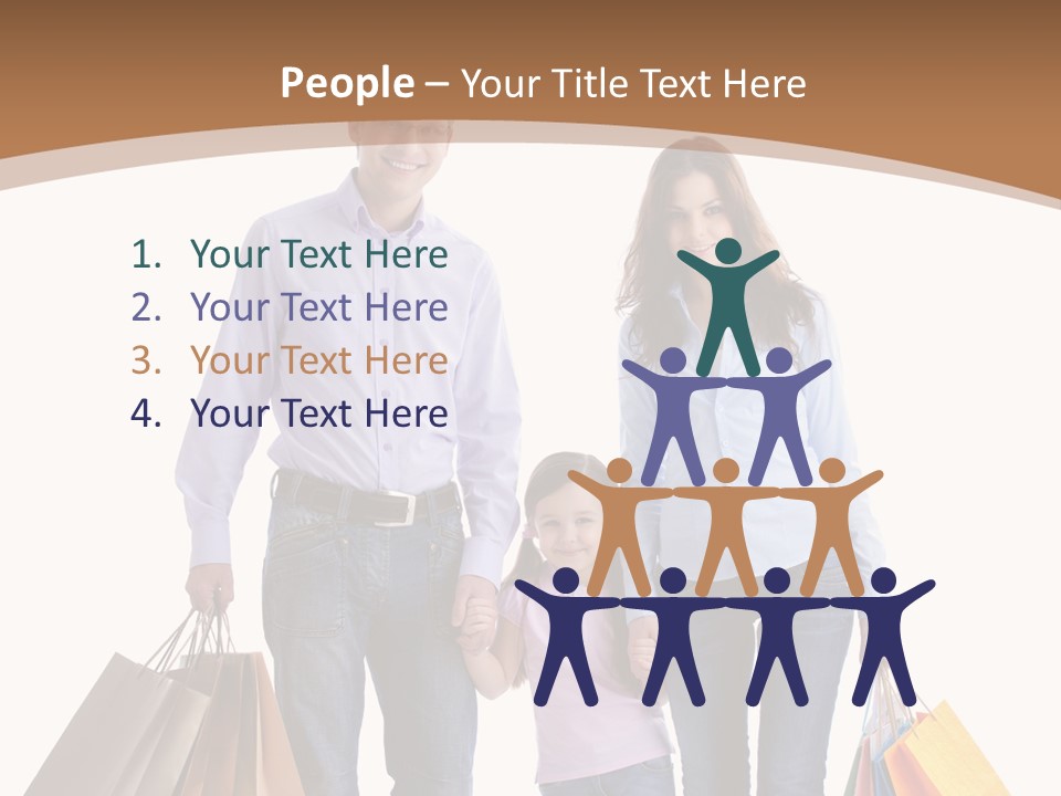 Spending Fashion Shopper PowerPoint Template