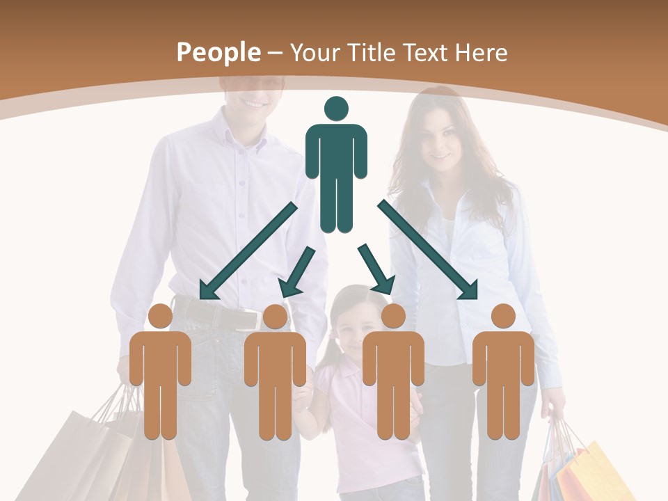 Spending Fashion Shopper PowerPoint Template