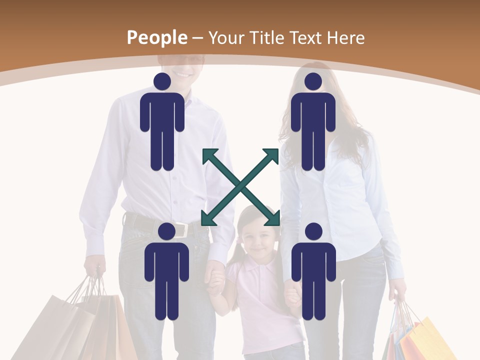 Spending Fashion Shopper PowerPoint Template