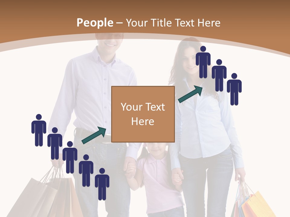 Spending Fashion Shopper PowerPoint Template