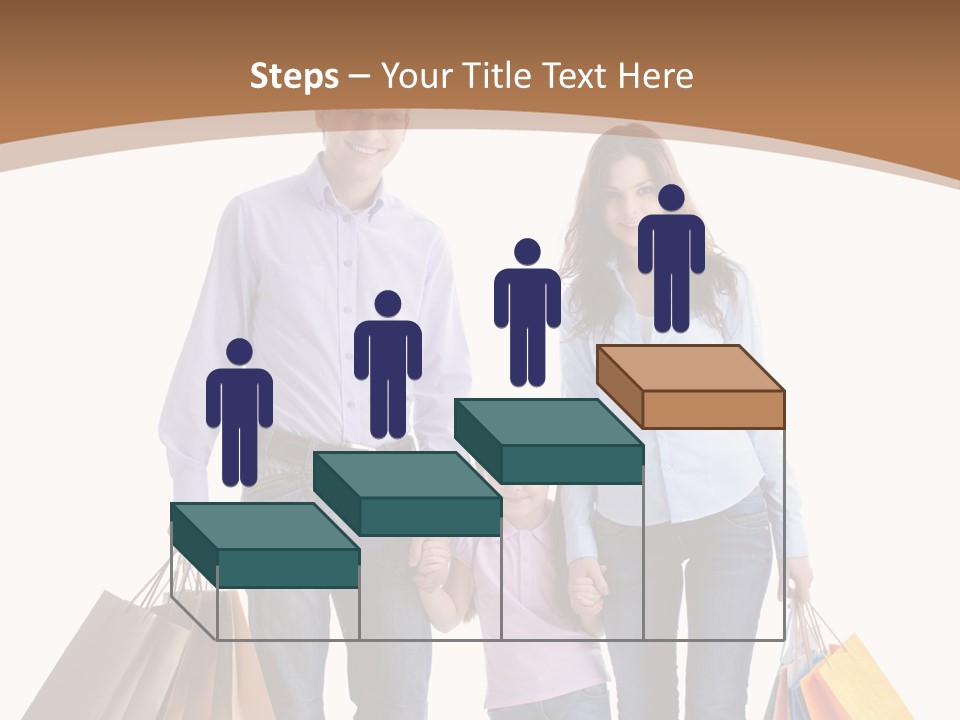 Spending Fashion Shopper PowerPoint Template