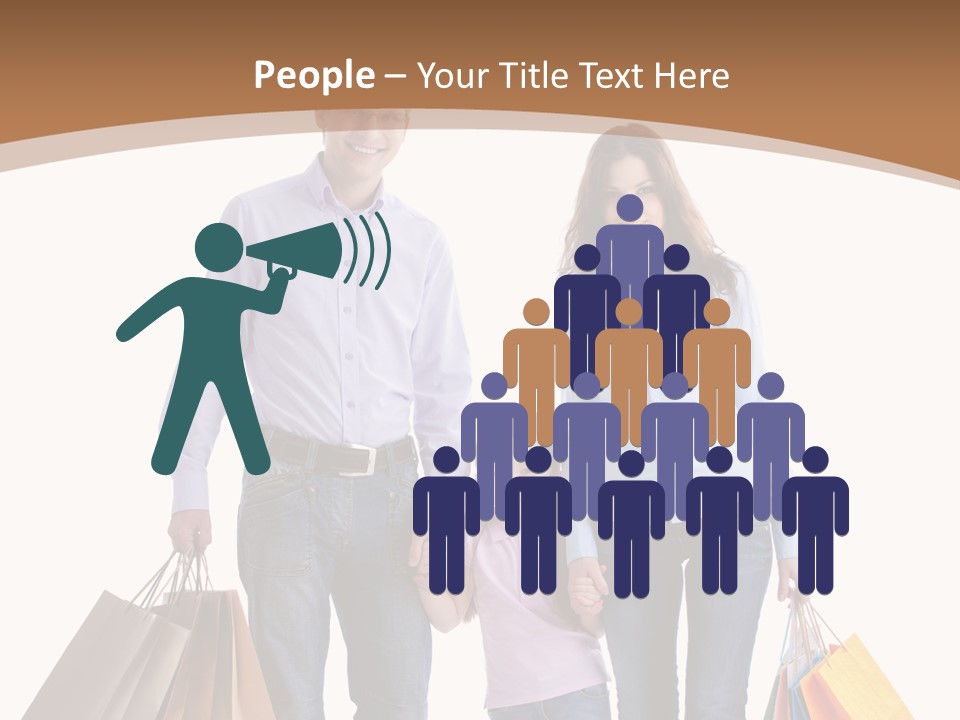 Spending Fashion Shopper PowerPoint Template