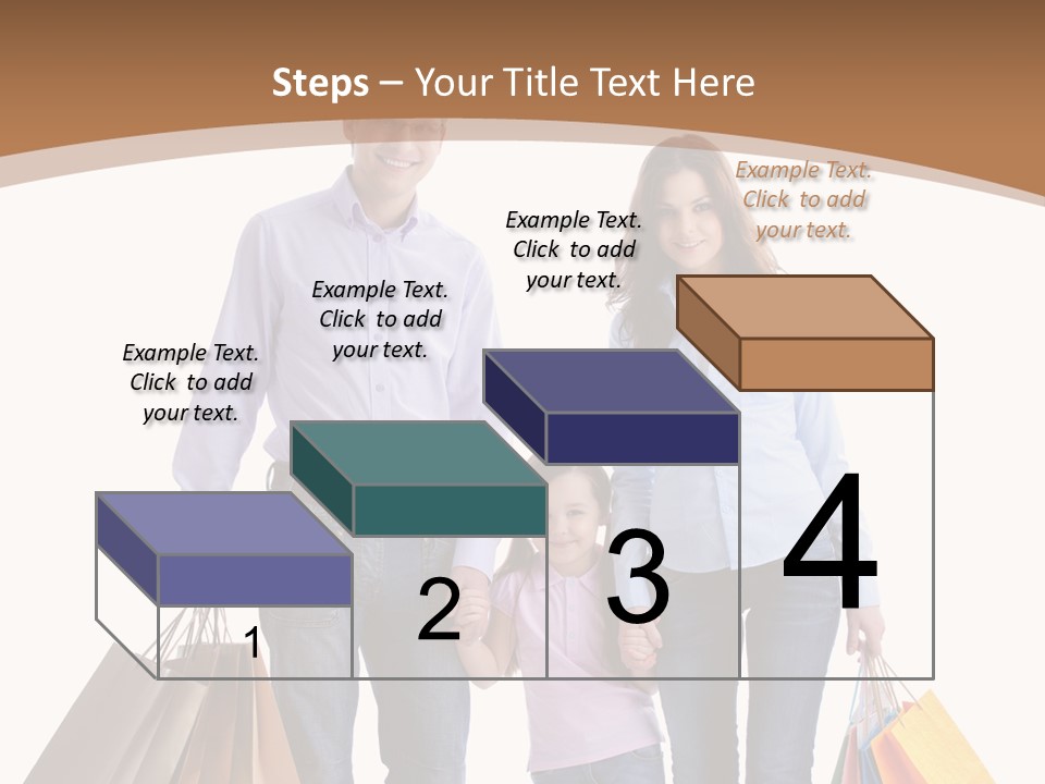 Spending Fashion Shopper PowerPoint Template