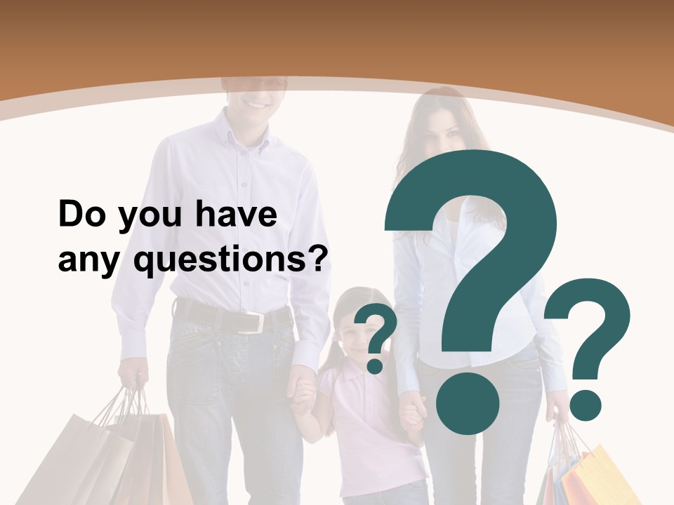 Spending Fashion Shopper PowerPoint Template