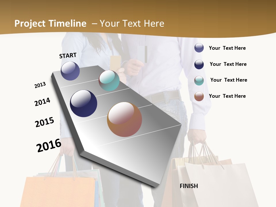 Bag Little Shopping PowerPoint Template