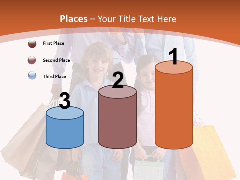 Female Caucasian Purchase PowerPoint Template