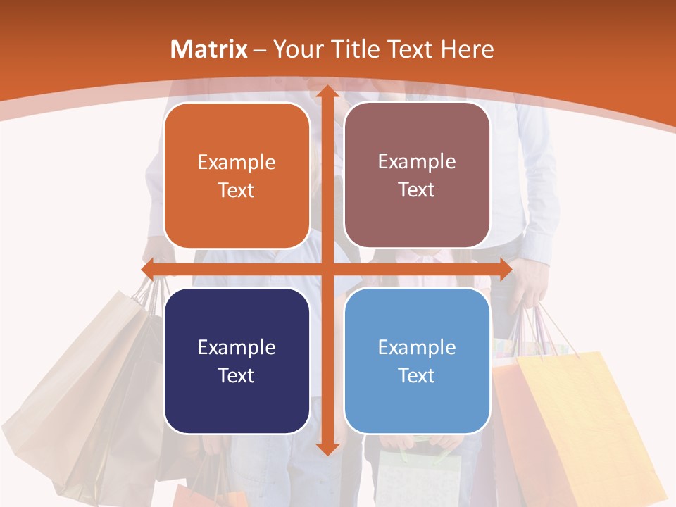 Female Caucasian Purchase PowerPoint Template