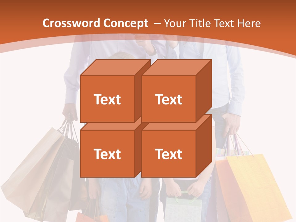 Female Caucasian Purchase PowerPoint Template