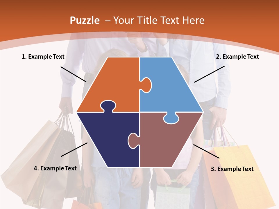 Female Caucasian Purchase PowerPoint Template