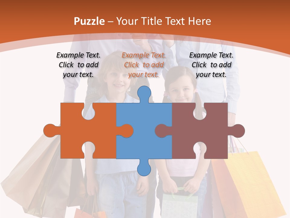 Female Caucasian Purchase PowerPoint Template