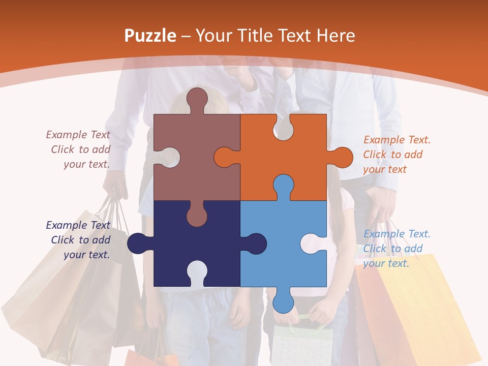 Female Caucasian Purchase PowerPoint Template